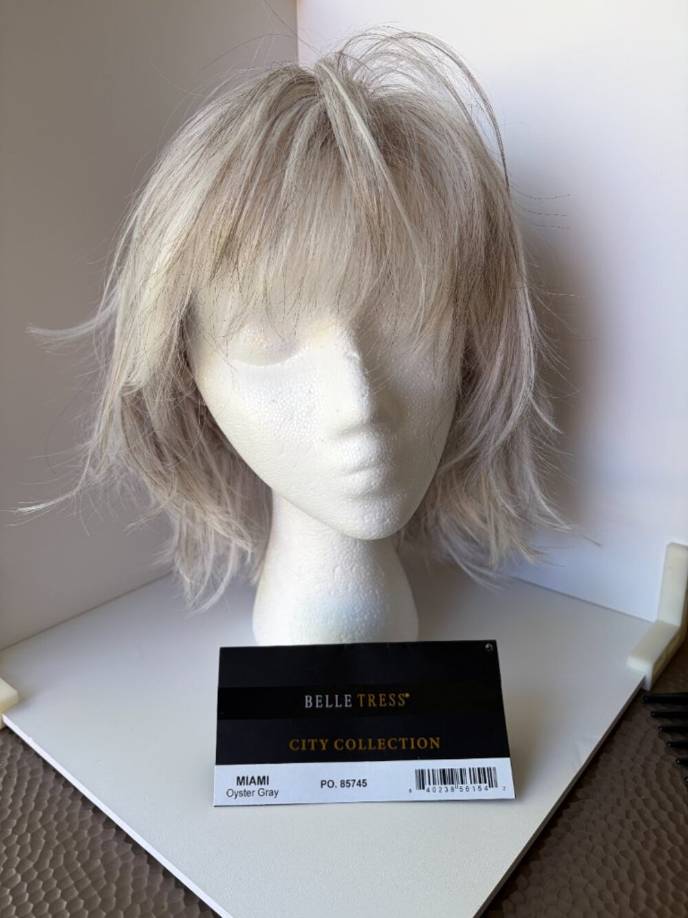 Belle Tress MIAMI in Oyster Gray, LF, Monotop, HF Synthetic Wig - Picture 5 of 12
